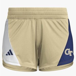 adidas Women's NCAA Designed for Training Team Shorts Georgia Tech